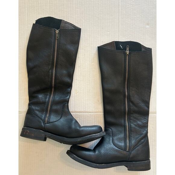 Caboras Women’s Sz 7.5 Black Leather Boots Tall Riding Slip Resistant Equestrian - Picture 3 of 16